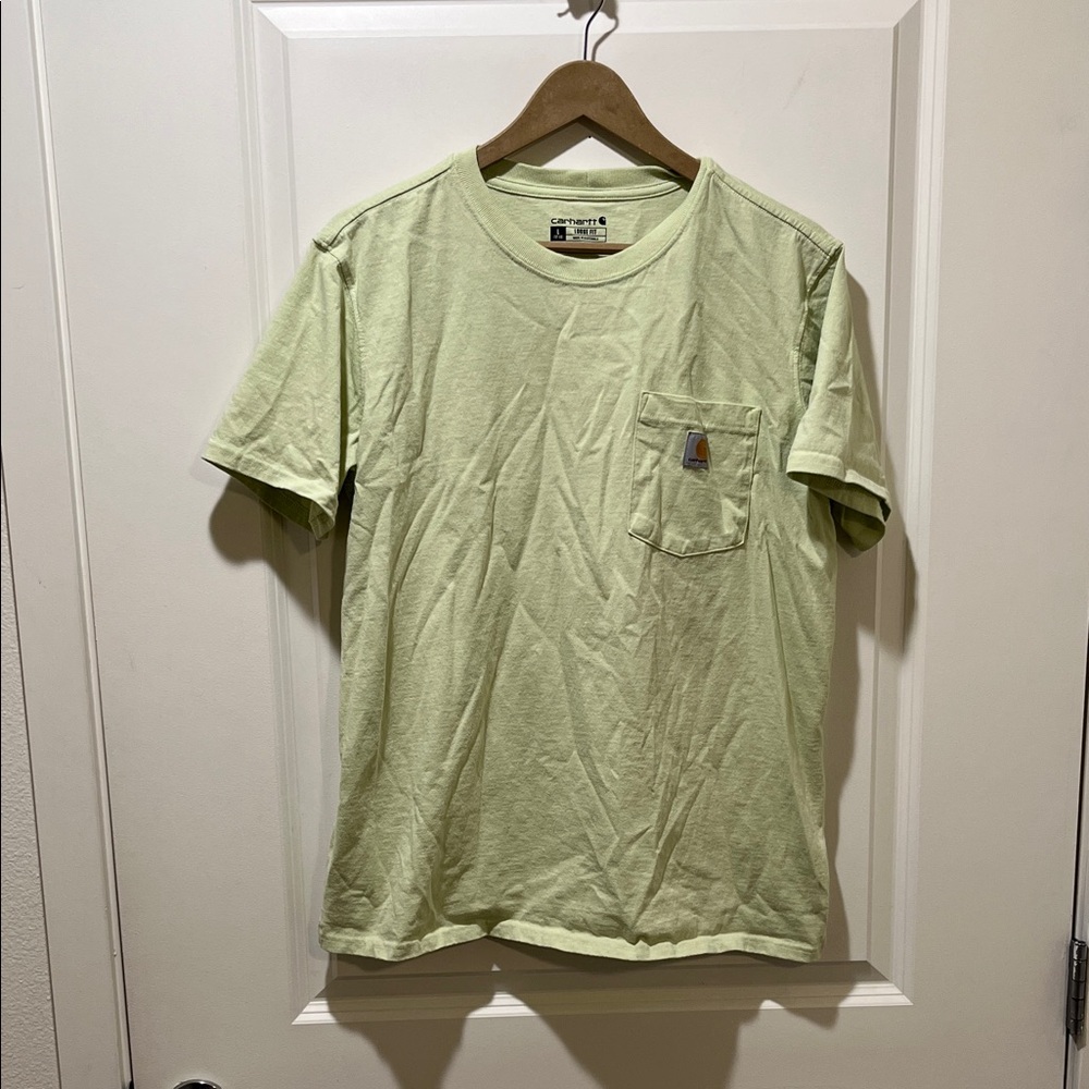 Carhartt Men's lime Green Short Sleeve Tee
